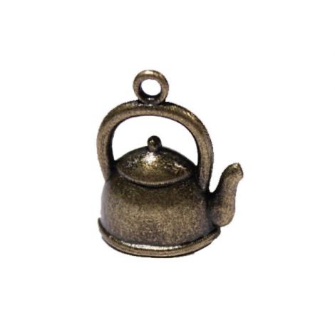 Zawieszka metalowa Charms ScrapBerry's Czajniczek Teapot, 17mm